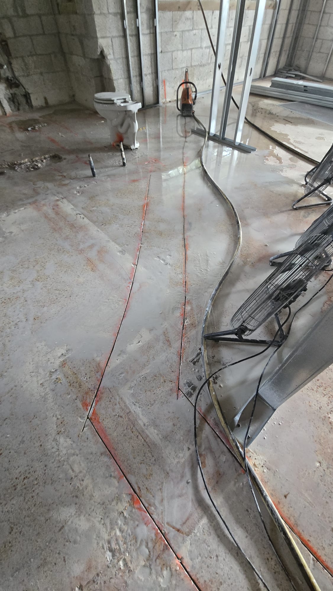 PVC Plumbing Installation and Cement Casting - 1