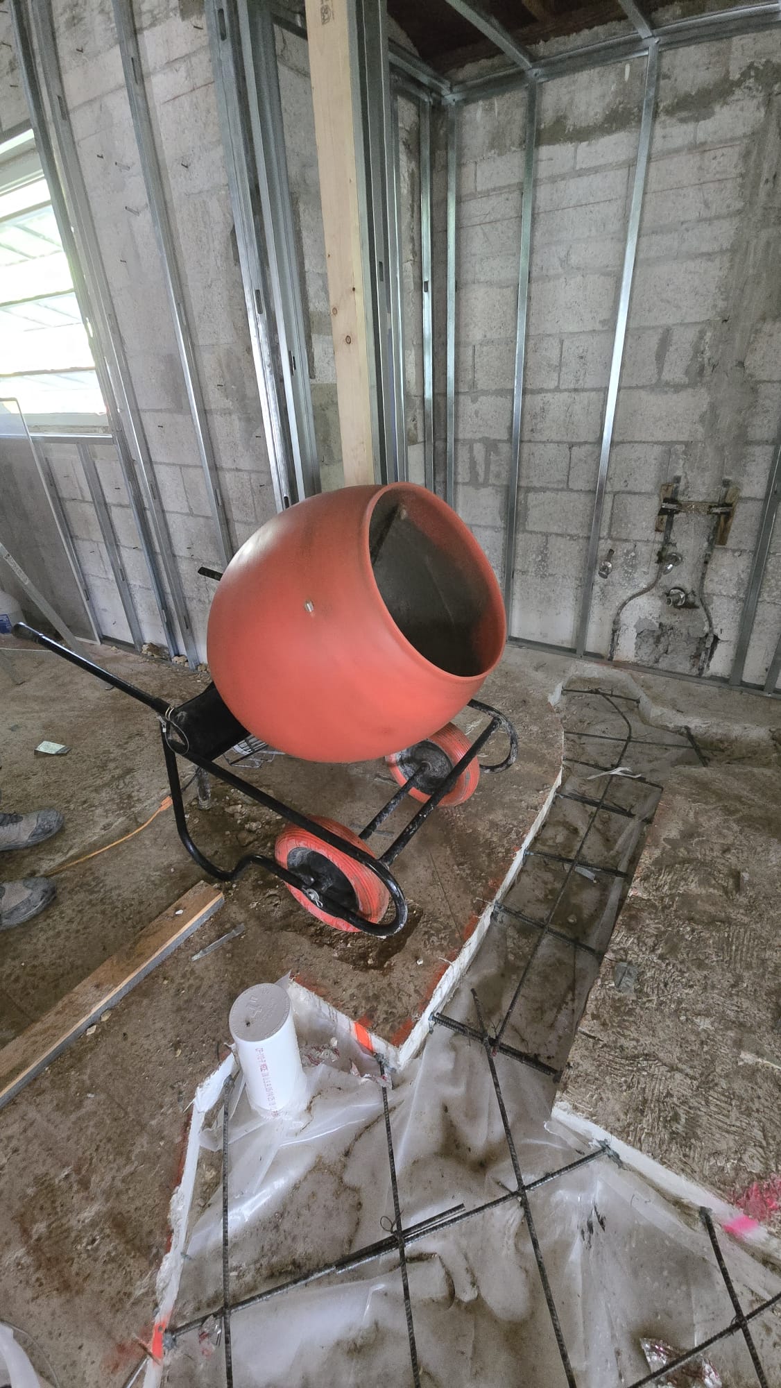 PVC Plumbing Installation and Cement Casting - 2