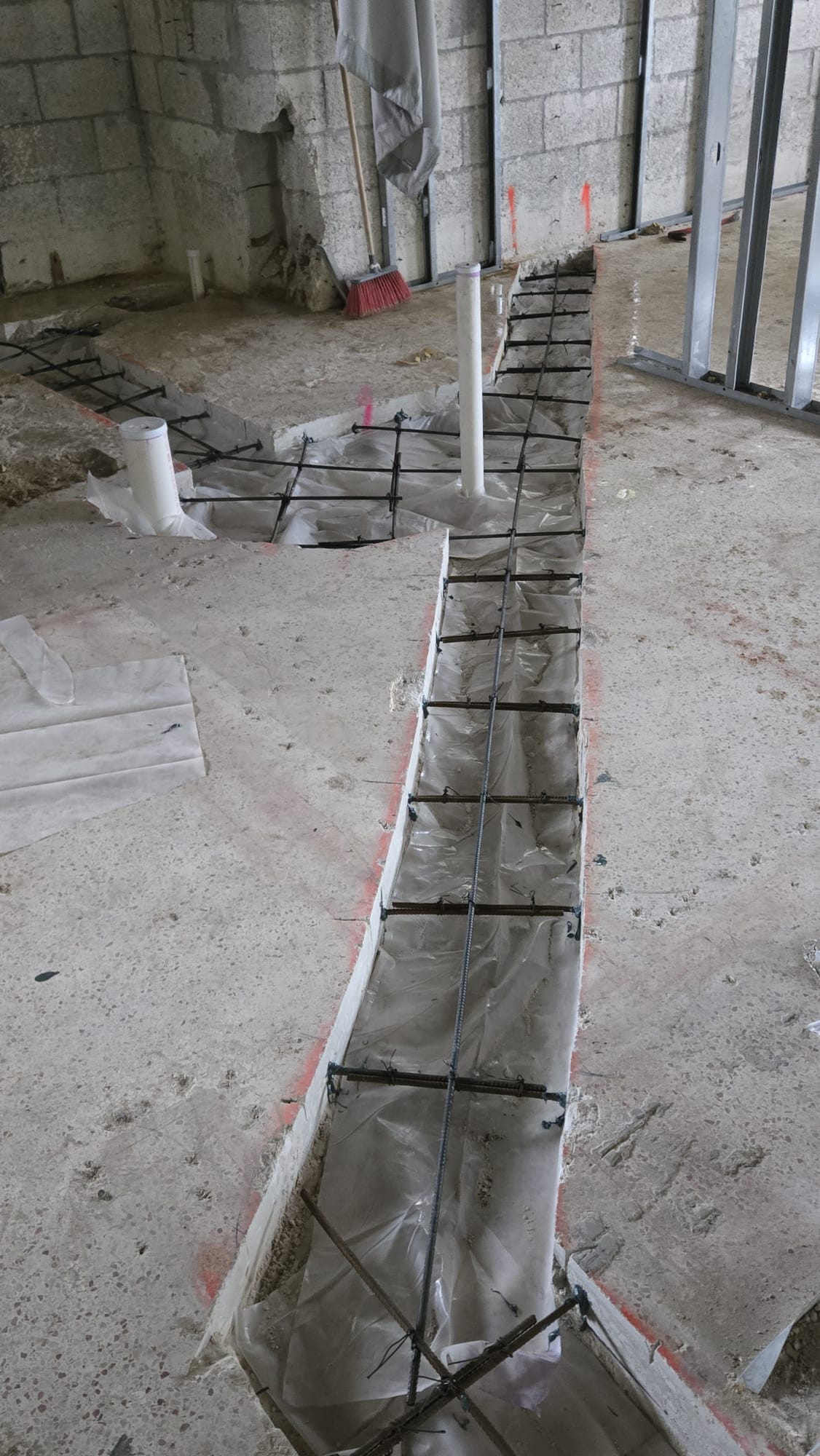 PVC Plumbing Installation and Cement Casting - 4