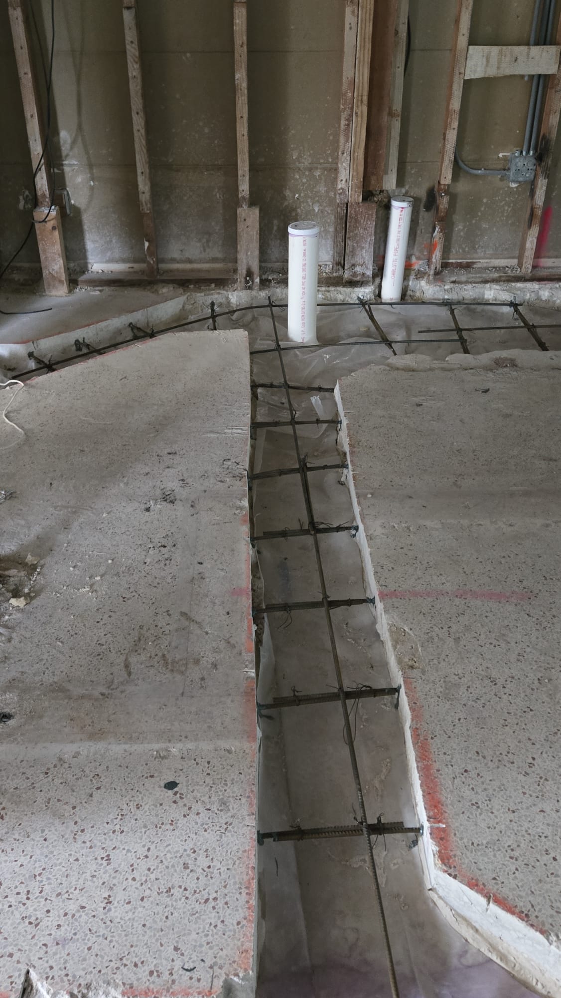 PVC Plumbing Installation and Cement Casting - 7